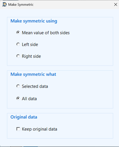 Make Symmetric View Screen